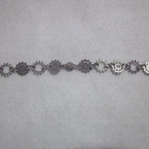 Steampunk Silver tone Bracelet.